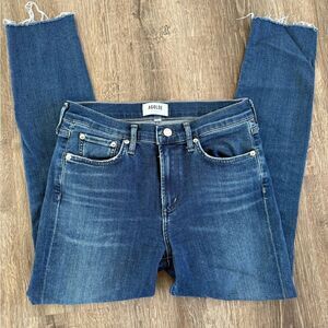 AGOLDE Straight Leg Raw Hem jeans